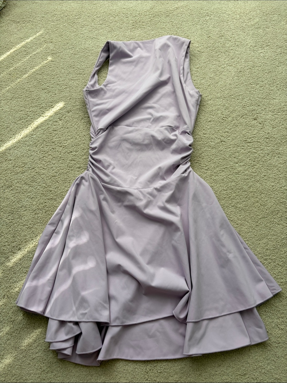Lilac Sleeveless Fit-and-Flare Dress - in small
